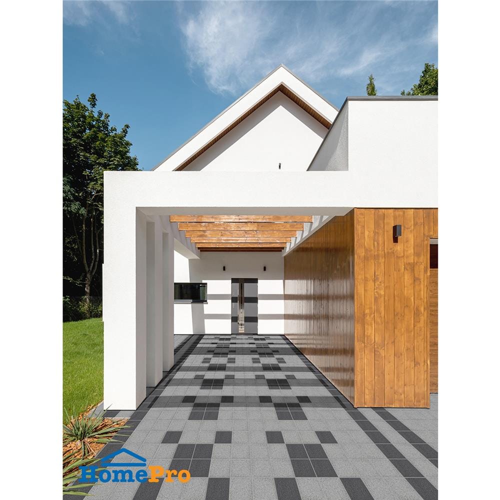 กระเบื้องตกแต่งพอร์ซเลน 8x8 นิ้ว COTTO คาซ่าสโตน เทาอ่อน 0.8 ตร.ม.