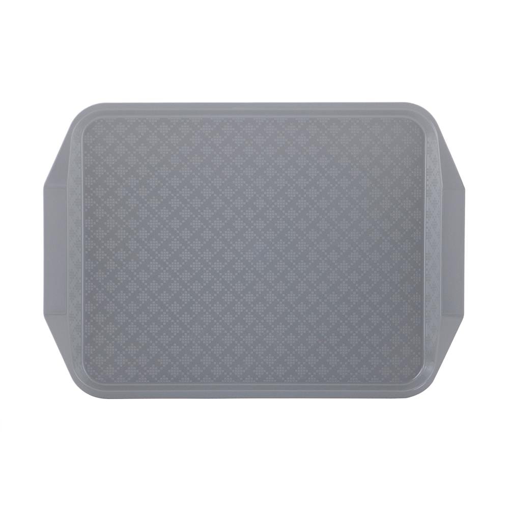 ถาดพลาสติกมีหูจับ SUPERWARE TR-03 43x31x3.5 ซม. สีเทา