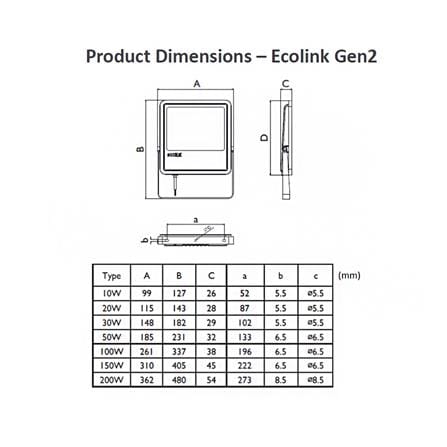 สปอตไลท์ภายนอก LED ECOLINK FL007 20 วัตต์ DAYLIGHT_4