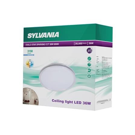 ไฟเพดาน LED SYLVANIA OVALO STAR SPARKING CCT 15 นิ้ว 36 วัตต์ DAYLIGHT/COOL WHITE/WARM WHITE สีขาว_5