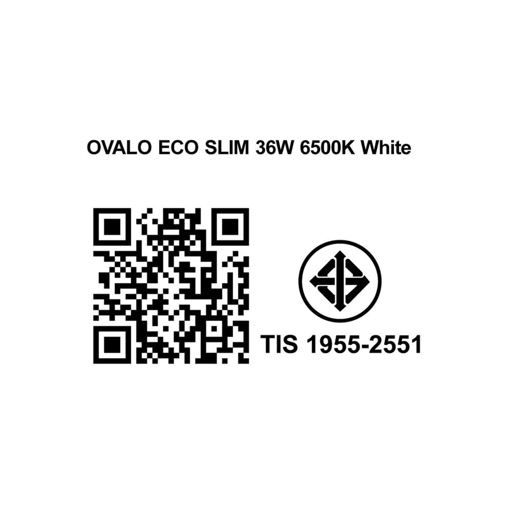 ไฟเพดาน LED SYLVANIA OVALO ECO SLIM 15 นิ้ว 36 วัตต์ DAYLIGHT สีขาว