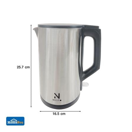 กาต้มน้ำไฟฟ้า NIKITO ZDS-303 2 ลิตร สีเงิน_8