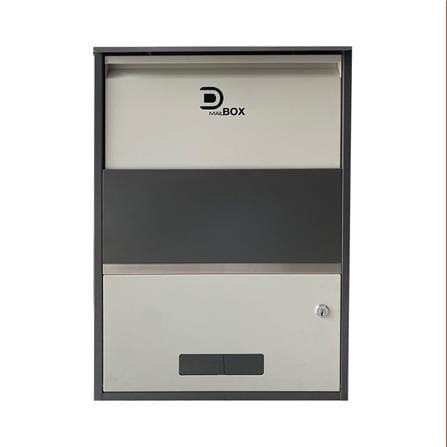 ตู้รับพัสดุ D MAIL BOX CASE SIZE L สีเทา_0