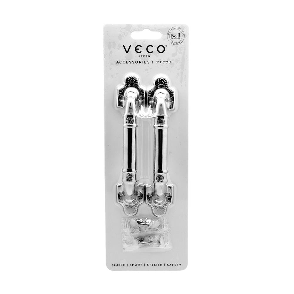 มือจับนโปเลียน VECO 600 150 มม. สีสเตนเลส (แพ็ก 2 ชิ้น)