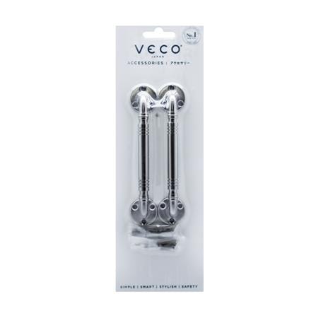 มือจับกลึง VECO 500 4 นิ้ว สีสเตนเลส แพ็ก 2 ชิ้น_1