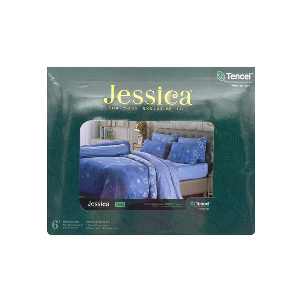 ชุดผ้าปูที่นอน 6 ฟุต 5 ชิ้น JESSICA TENCEL 20164-T856