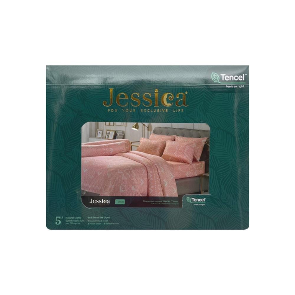 ชุดผ้าปูที่นอน 5 ฟุต 5 ชิ้น JESSICA TENCEL 20165-T859