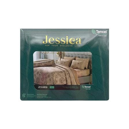 ชุดผ้าปูที่นอน 6 ฟุต 5 ชิ้น JESSICA TENCEL 20164-T857_3