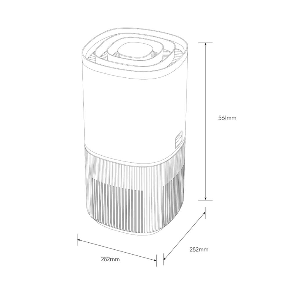 เครื่องฟอกอากาศ 52 ตร.ม. ELECTROLUX EP53-46UGA สีเทาเข้ม