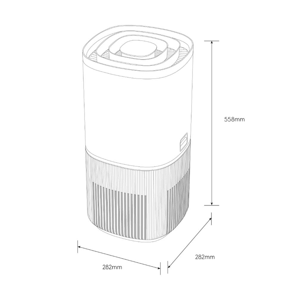 เครื่องฟอกอากาศ 54 ตร.ม. ELECTROLUX EP53-45SWA สีขาว