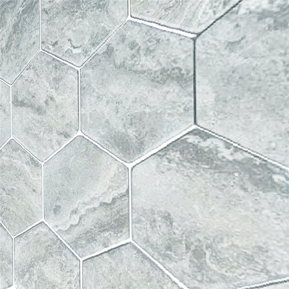 โมเสคพอร์ซเลน 30.4x26.4 ซม. TARA LUNE HExAGON สีเทา