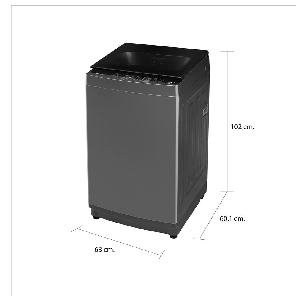 เครื่องซักผ้าฝาบน TOSHIBA AW-DUM1600LT(SG) 15 กก. อินเวอร์เตอร์