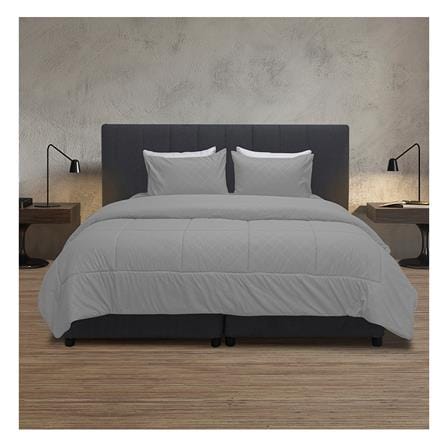 ชุดผ้าปูที่นอน 6 ฟุต 5 ชิ้น PICASSO CLASSIC สี ENJOY GREY_0