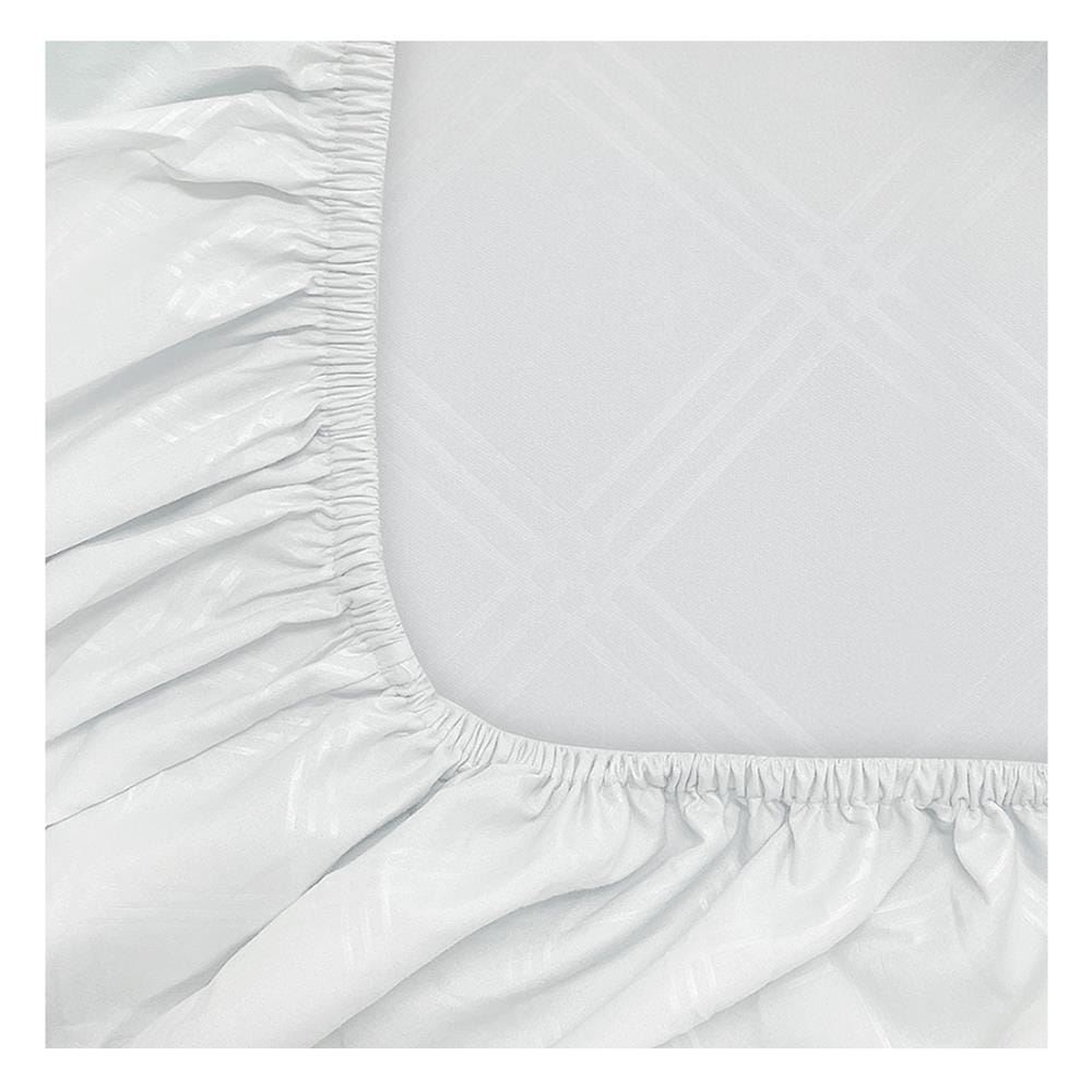 ชุดผ้าปูที่นอน 6 ฟุต 5 ชิ้น PICASSO CLASSIC สี ENJOY WHITE