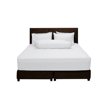 ชุดผ้าปูที่นอน 6 ฟุต 5 ชิ้น PICASSO CLASSIC สี ENJOY WHITE_1