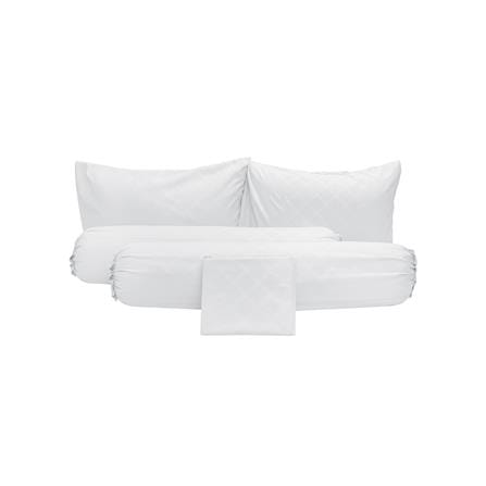 ชุดผ้าปูที่นอน 6 ฟุต 5 ชิ้น PICASSO CLASSIC สี ENJOY WHITE_2