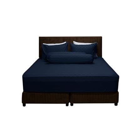 ชุดผ้าปูที่นอน 6 ฟุต 5 ชิ้น PICASSO CLASSIC สี ENJOY NAVY BLUE_1