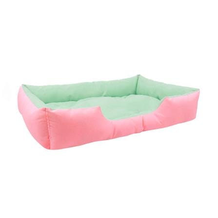 ที่นอนสัตว์เลี้ยง CLAWSET BKK TWO TONE SQUARE ไซซ์ M สีชมพู/เขียว_0