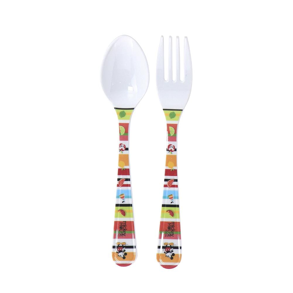 ชุดช้อนส้อมเล็กเมลามีน SUPERWARE MICKEY SUMMER FUN