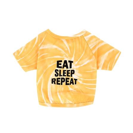 เสื้อสัตว์เลี้ยง CLAWSET EAT SLEEP REPEAT ไซซ์ 2XL สีเหลือง_0
