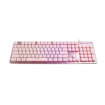 คีย์บอร์ดเกมมิ่ง NUBWO FORTUNE NK-32 สีชมพู_0