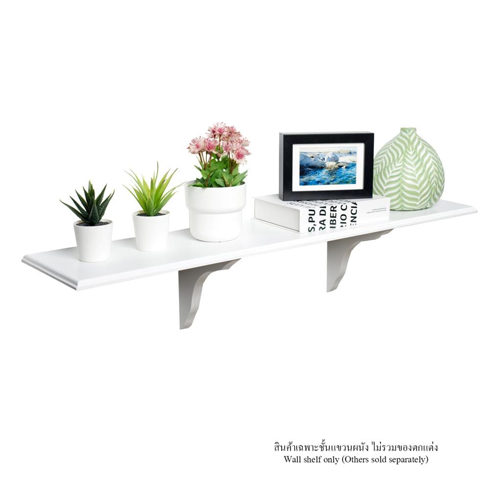 ชั้นแขวนผนัง FASTTECT WS2090+LS1818-WHITE 90 ซม. สีขาว