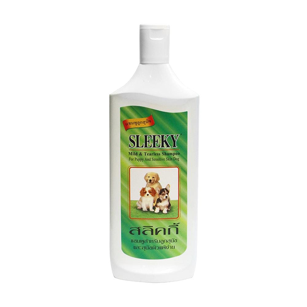 แชมพูสำหรับลูกสุนัขและสุนัขผิวแพ้ง่าย SLEEKY MILD AND TEARLESS 350 ซีซี