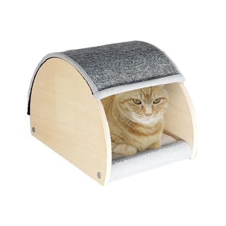 ที่ลับเล็บและที่นอนสำหรับแมว PRIMS 44x30x30 ซม. สีเทา_0