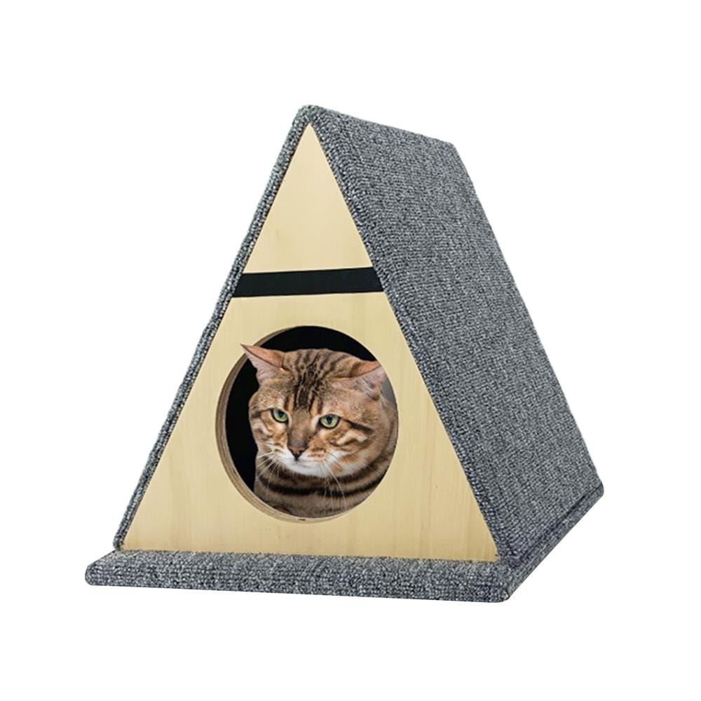 ที่ลับเล็บพร้อมที่นอนสำหรับแมว PRIMS 41.5x40x41.5 ซม. สีเทา