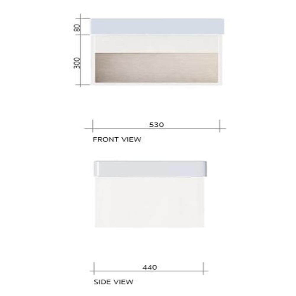 เคาน์เตอร์ COTTO V00161 สีขาว