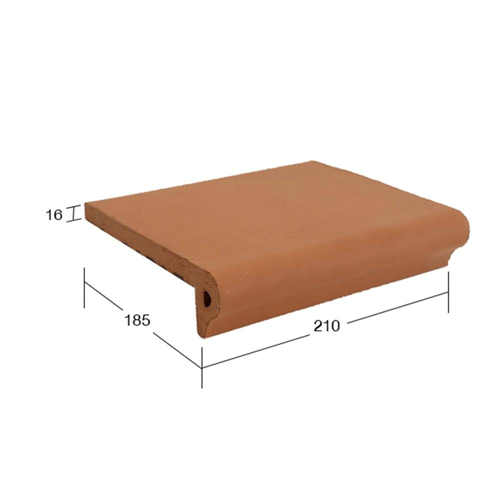 กระเบื้องจมูกบันได 6x8 นิ้ว KENZAI ฟลอเรนซ์ สีโรซ่า (9P)