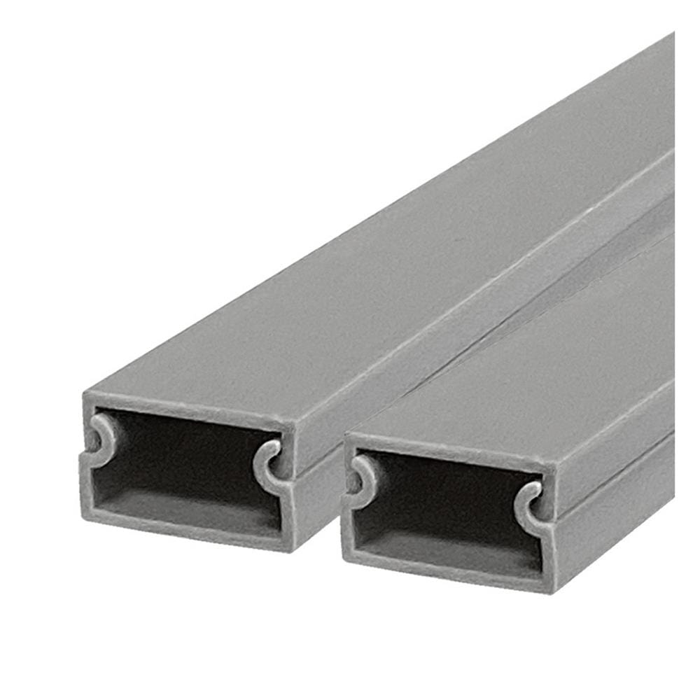รางไฟสี่เหลี่ยม ELECKTA 16X32 มม. 1 เมตร สีเทา