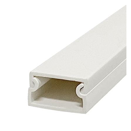 รางไฟสี่เหลี่ยม ELECKTA 12X25 มม. 2 เมตร สีขาว_0