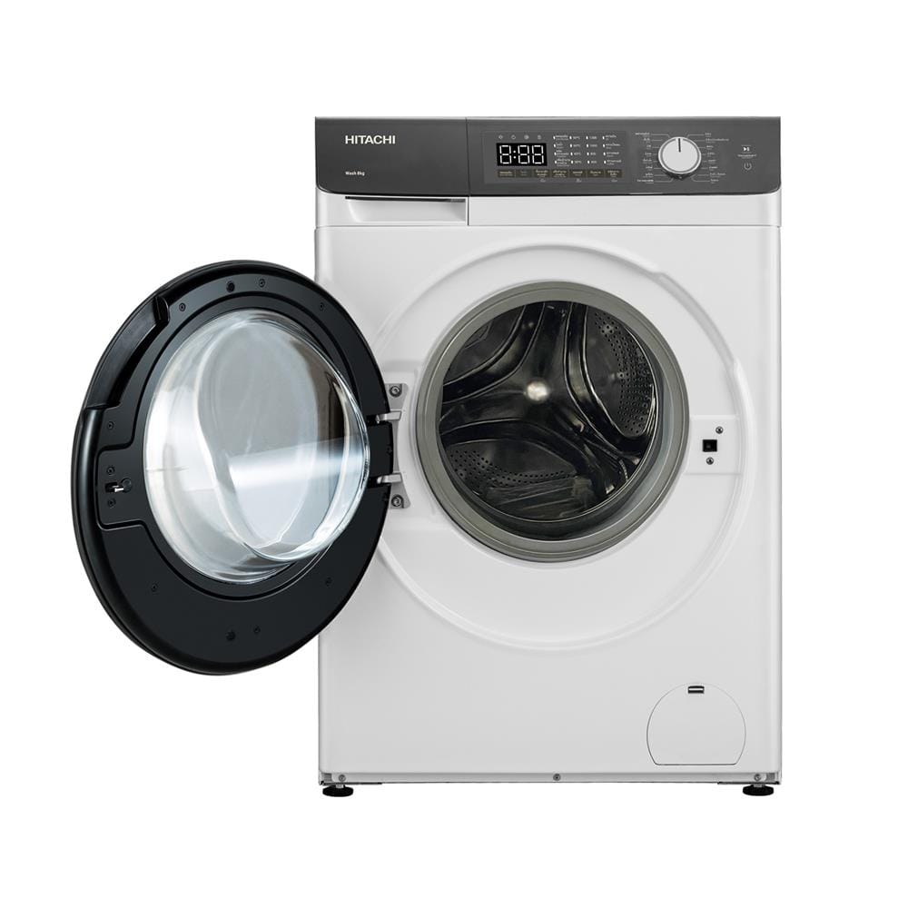 เครื่องซักผ้าฝาหน้า HITACHI BD802HVOW 8 กก. 1200RPM อินเวอร์เตอร์