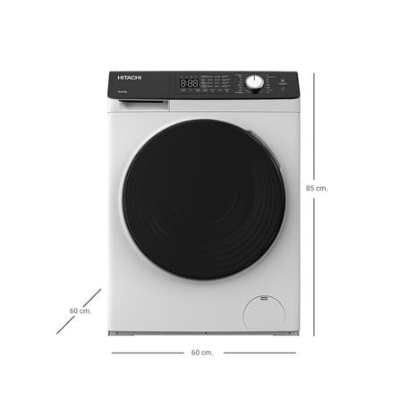 เครื่องซักผ้าฝาหน้า HITACHI BD802HVOW 8 กก. 1200RPM อินเวอร์เตอร์_5