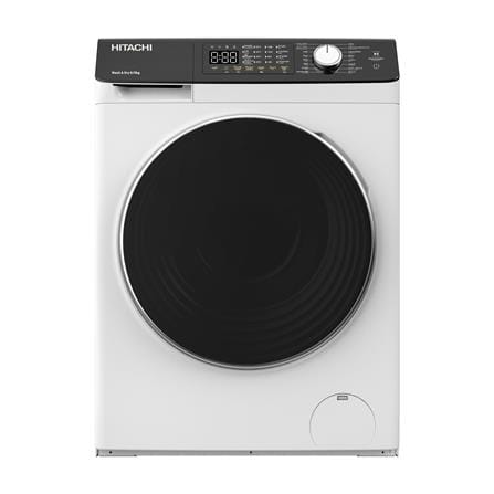 เครื่องซักอบ HITACHI BDD802HVOW 8/5 กก. 1200RPM อิ...