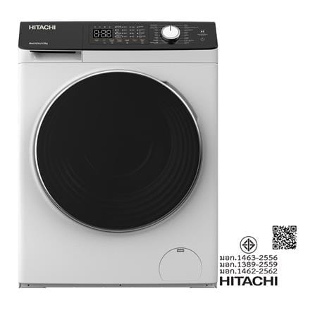 เครื่องซักอบ HITACHI BDD802HVOW 8/5 กก. 1200RPM อินเวอร์เตอร์ สีขาว_7
