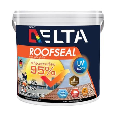 สีอะคริลิกกันซึม DELTA ROOFSEAL UV BLOCK WHITE BASE เนียน 4 กก._0