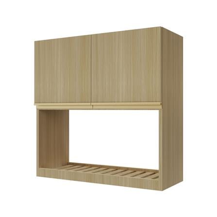 ตู้แขวนคว่ำจาน JUPITER SILKY WOODS 80x80 ซม. สีน้ำ...