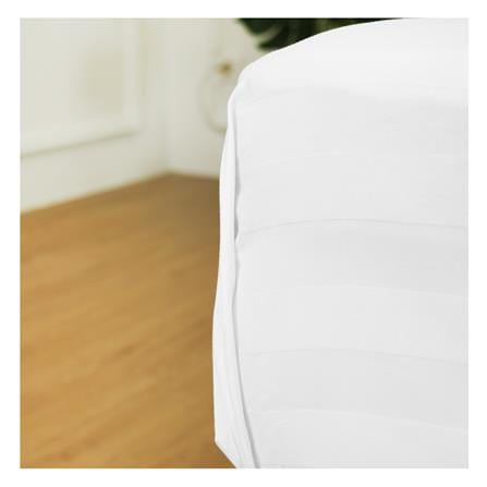 ผ้าปูที่นอน HOME LIVING STYLE CT 250 STRIPE 90X110 นิ้ว แพ็ก 2 ชิ้น สีขาว_3