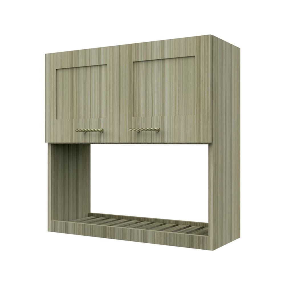 ตู้แขวนคว่ำจาน JUPITER GLORY TEAK 80x80 ซม. สีน้ำตาล