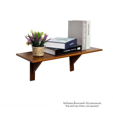 ชั้นแขวนผนัง FASTTECT WR2560+LS2190-TEAK 60 ซม. สีไม้สัก