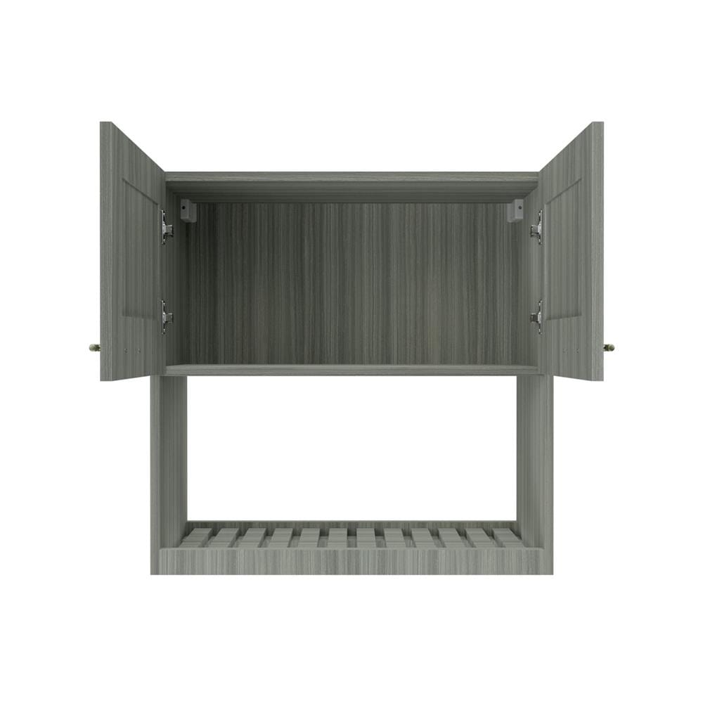 ตู้แขวนคว่ำจาน JUPITER GLORY LIGHT 80x80 ซม. สีเทา