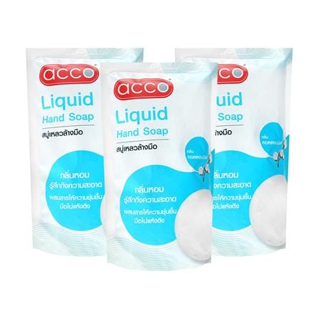 รีฟิลสบู่เหลวล้างมือ ACCO 400 มล. แพ็ก 3 ชิ้น COTTON MILK_0