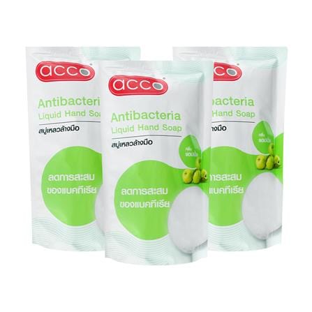 รีฟิลสบู่เหลวล้างมือ ACCO 400 มล. แพ็ก 3 ชิ้น GREE...