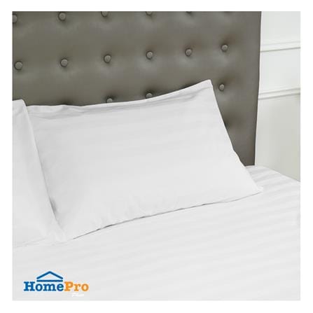 ปลอกหมอนหนุน HOME LIVING STYLE CT 250 STRIPE แพ็ก 2 ชิ้น สีขาว_4
