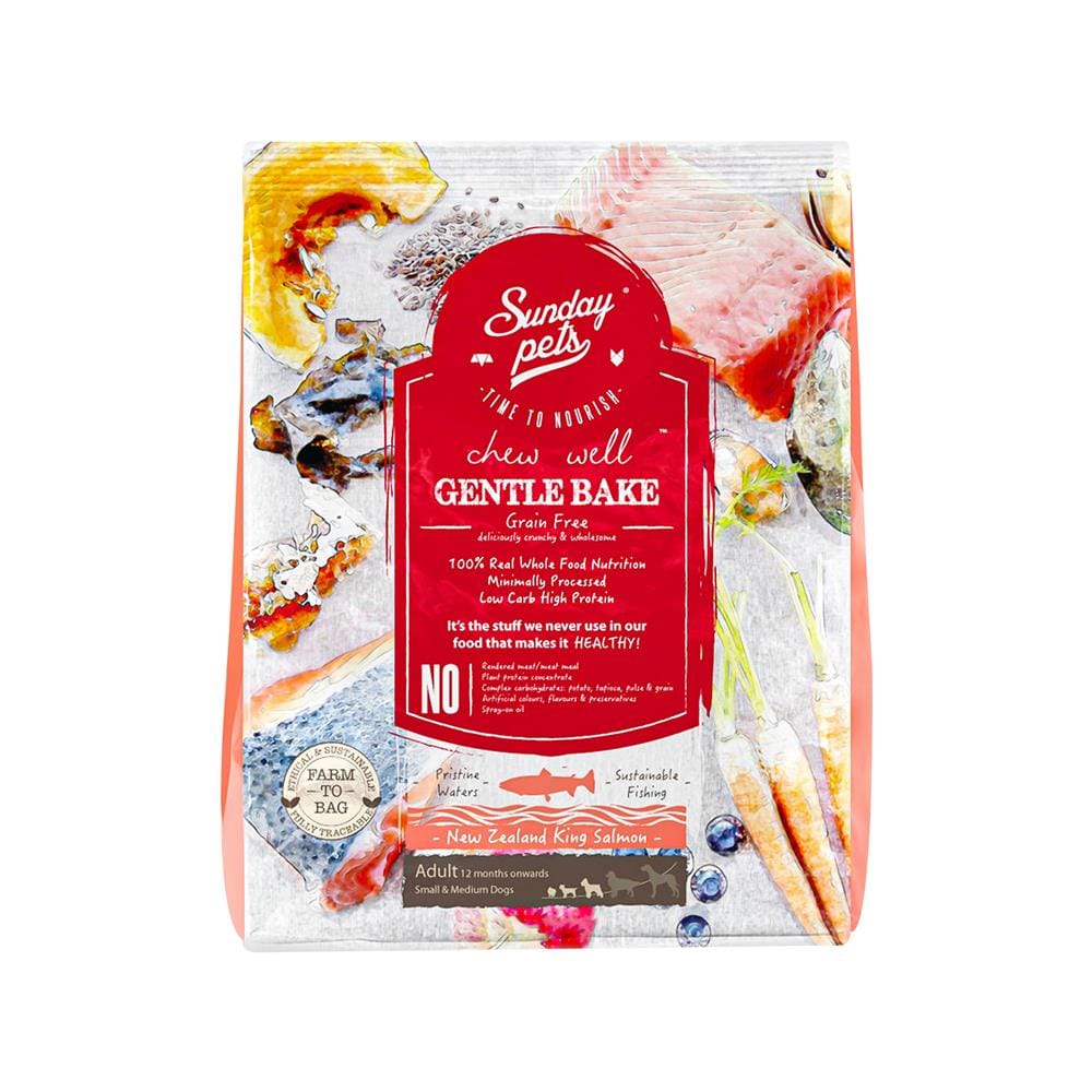 อาหารสุนัข SUNDAY PETS GENTLE BAKE SALMON 1.3 กก