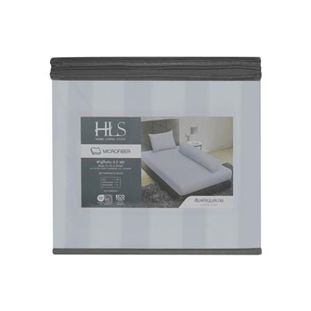 ชุดผ้าปูที่นอน 3.5 ฟุต 3 ชิ้น HOME LIVING STYLE FLORENCE สีเทา_5