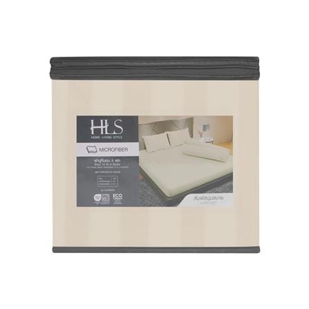 ชุดผ้าปูที่นอน 5 ฟุต 5 ชิ้น HOME LIVING STYLE FLORENCE สีเบจ_4