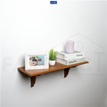 ชั้นแขวนผนัง FASTTECT WS2060+LS1818-TEAK 60 ซม. สีไม้สัก_1